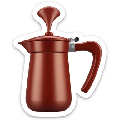 Moka pot red sticker