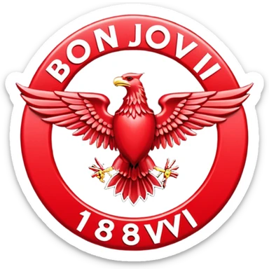 Bon Jovi 1986 band logo sticker