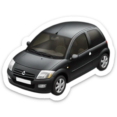 Black Citroen C2 sticker