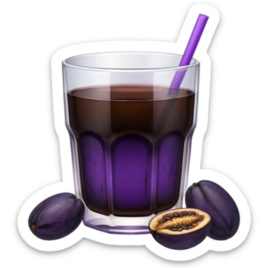 prune juice with prunes on the side sticker