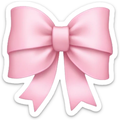 Light pink bows sticker