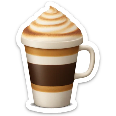 Big cappuccino from takeaway McDonald’s sticker