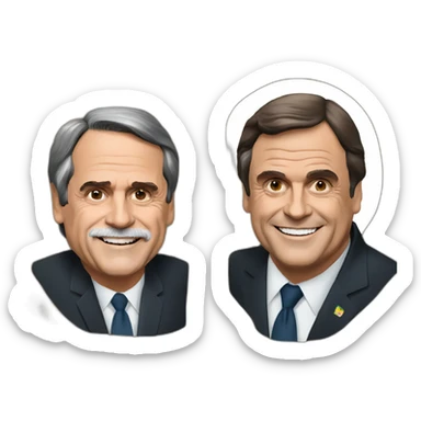bolsonaro e presidente lula brazil sticker