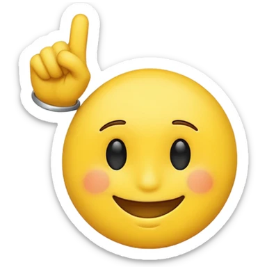 A dabbing emoji sticker