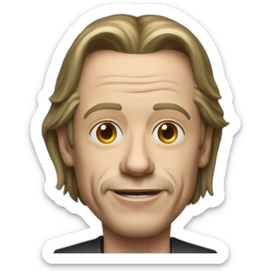 Steve buscemi signe metal sticker