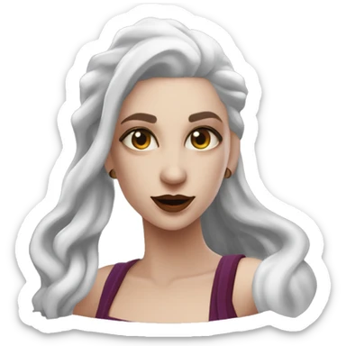 "Technomancy is the use of magic or mystical powers to control and manipulate technology” + "It's kind of like cyberpunk magic or how in some games, characters hack into systems using magic." 🖥️⚡🧙‍♂️ Make a ancient vampire technomancy goddess sticker