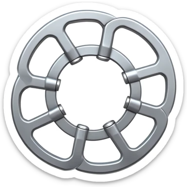 multiple spanners linking into a circle sticker
