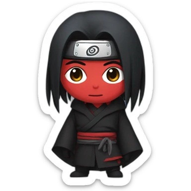 itachi avec un flingue sticker