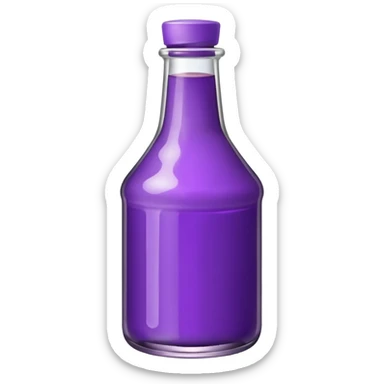 purple sauce bottle  sticker