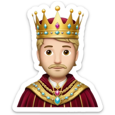 royal king sticker