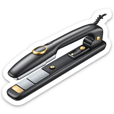 plancha de cabello sticker