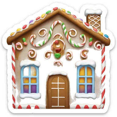 Gingerbread house sticker