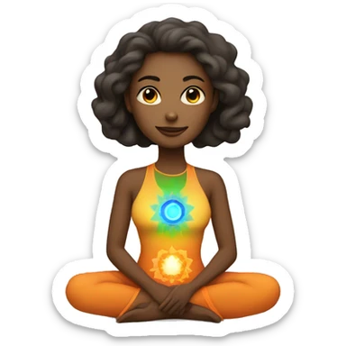 chakra woman sticker