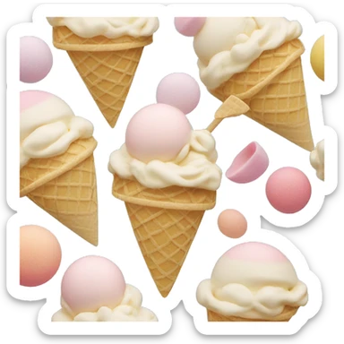 Chanel ice cream sticker