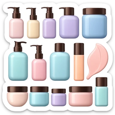 puedes crear un sticker de products de skin care que se vena aesthetic sticker