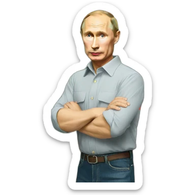 putin and the agricultural sector sticker