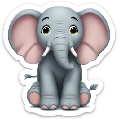 elephant stuffed animal sticker