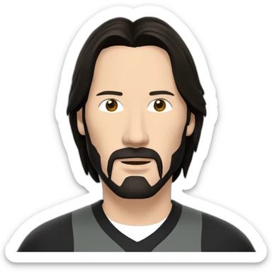 keanu-reeves-wearing-newcastle-kit sticker
