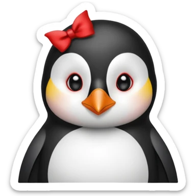 Pinguino maquillado sticker