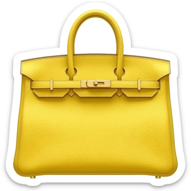 butter yellow matte birkin hermes bag sticker