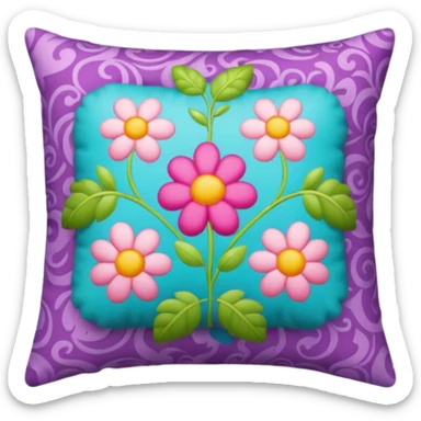 colorful pillow  sticker