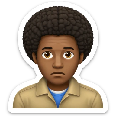  afroamericano cansado   sticker