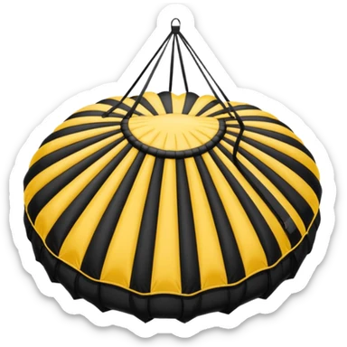 sac a parachute noir sticker