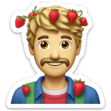 Fraise framboise myrtille assembler sticker