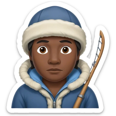 Inuit fisherman sticker