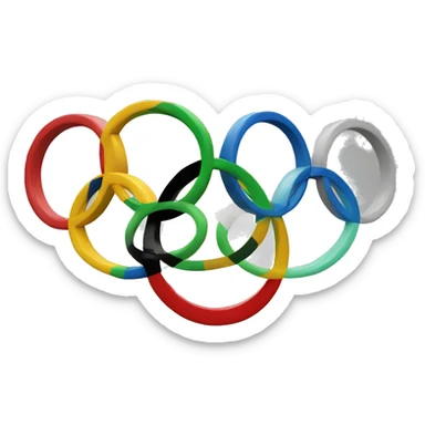 Olympic rings sticker