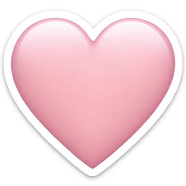 Light pink heart  sticker