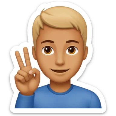 Un humain qui dit OK sticker