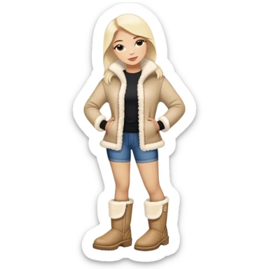 Coquette uggs sticker