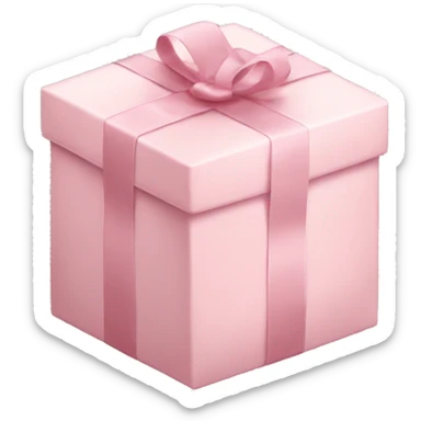 light pink package sticker