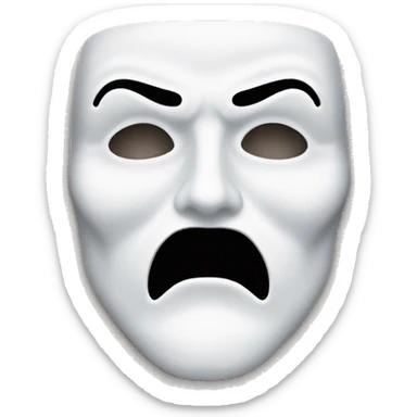 Phantom of The Opera mask sticker