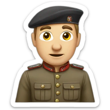 German man who invaded Poland sticker