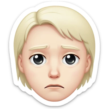 Depressed but sad sticker