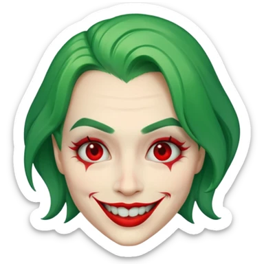 the joker face sticker