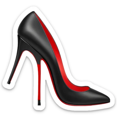 louboutin heels black sticker