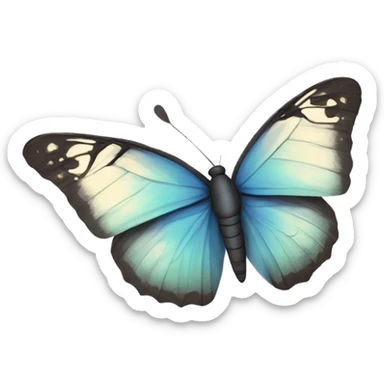 mariposa ente nubes sticker
