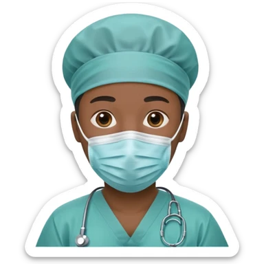 Black surgeon  sticker