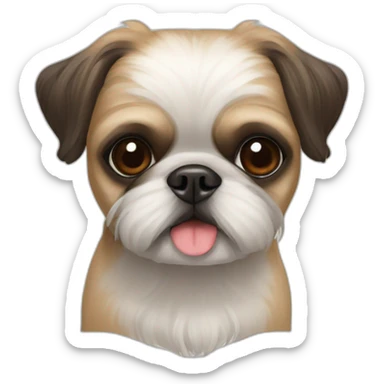 shih tzu and pug sticker