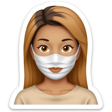 women beauty facial paper mask sticker