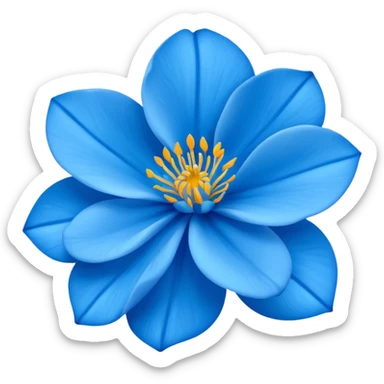 Rosa Azul de wasapp sticker