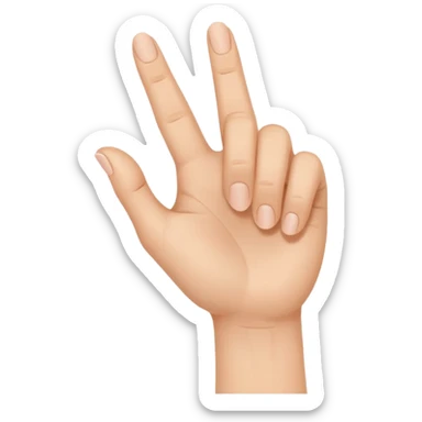 hook em hand symbol sticker