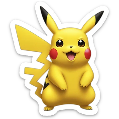 Pikachu en t max sticker