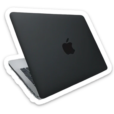 black macbook sticker