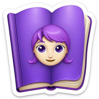 the magic book of charisma violet book sticker