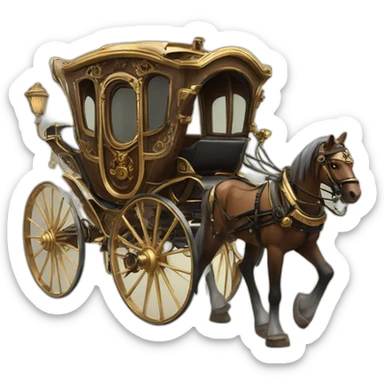 carriage electric steampunk victory sticker
