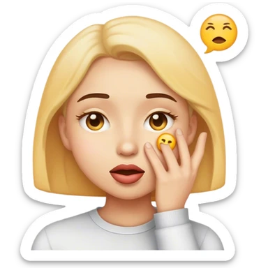 Emoji whispering  sticker